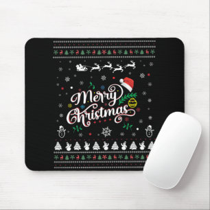 Funny Ugly Merry Kerstmis Muismat