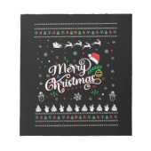 Funny Ugly Merry Kerstmis Notitieblok (Voorkant)