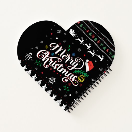 Funny Ugly Merry Kerstmis Notitieboek (Achterkant)