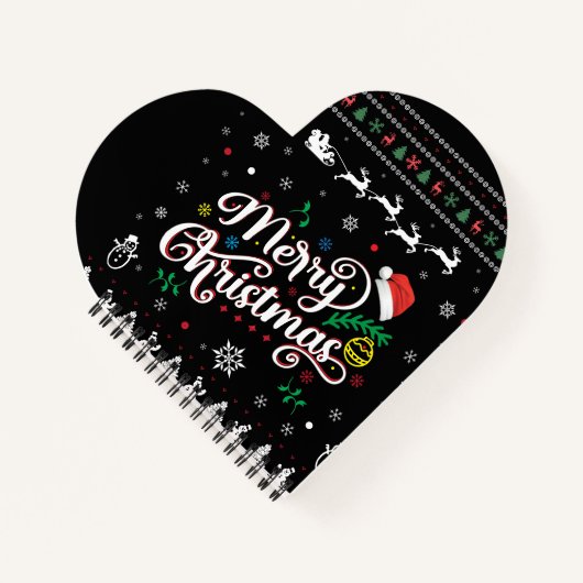 Funny Ugly Merry Kerstmis Notitieboek (Voorkant)