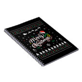 Funny Ugly Merry Kerstmis Notitieboek (Rechterzijde)