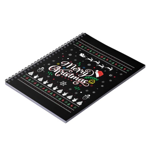 Funny Ugly Merry Kerstmis Notitieboek (Linkerzijde)