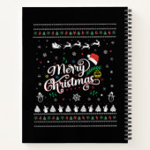 Funny Ugly Merry Kerstmis Notitieboek (Achterkant)