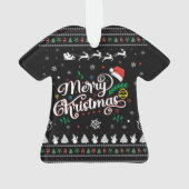 Funny Ugly Merry Kerstmis Ornament (achterkant)