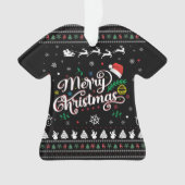 Funny Ugly Merry Kerstmis Ornament (voorkant)