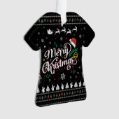 Funny Ugly Merry Kerstmis Ornament (voorkant)