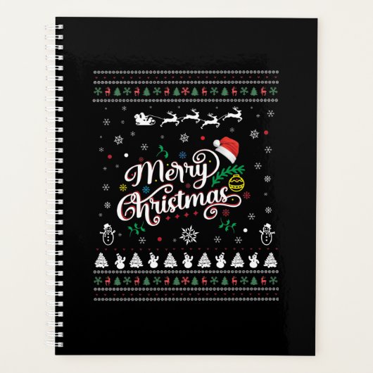 Funny Ugly Merry Kerstmis Planner (Voorkant)