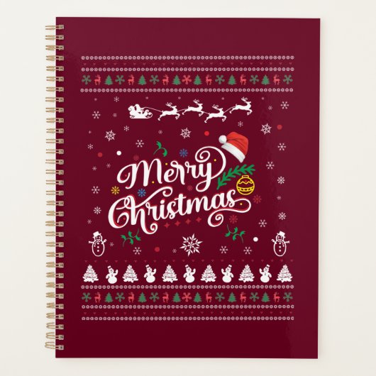 Funny Ugly Merry Kerstmis Planner (Voorkant)