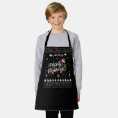 Funny Ugly Merry Kerstmis Schort (Gedragen)