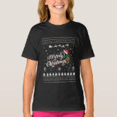 Funny Ugly Merry Kerstmis T-shirt (Voorkant)