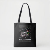 Funny Ugly Merry Kerstmis Tote Bag (Voorkant)