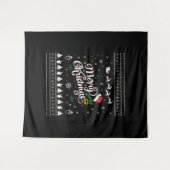 Funny Ugly Merry Kerstmis Wandkleed (Voorkant (horizontaal))