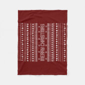 Funny Ugly Merry-kerstpatroon Fleece Deken (Voorkant)