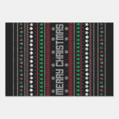 Funny Ugly Merry-kerstpatroon Inpakpapier Vel (Voorkant)