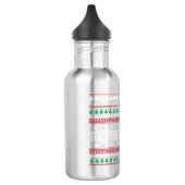 Funny Ugly Merry-kerstpatroon Waterfles (Links)