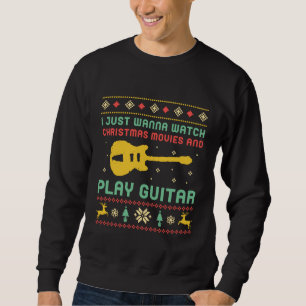 Funny Ugly met kerstkeuken Guitar Music Trui