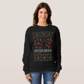 Funny Ugly met Kerstmis Ninja Bread Gingerbre Trui (Voorkant volledig)