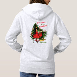 Funny Ugly Retro KerstSweater Good Girl Hoodie