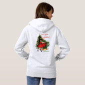 Funny Ugly Retro KerstSweater Good Girl Hoodie (Achterkant volledig)