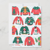 Funny Ugly Sweater Christmas Party Kaart (Achterkant)