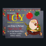 FUNNY UGLY SWEATER Kerstmis Noite Chalkboard Kaart<br><div class="desc">1.Dit punt kan bij diverse gelegenheden worden gebruikt,  met inbegrip van het eenvoudig wijzigen van de tekst zoals vereist. ____________________________________________________________________________ 2. Als u hulp vereist,  aanpassend punten of van de Ontwerper van het douaneontwerp LeahG via het hieronder lusje zou houden. _______________________________________________________________________________________________</div>