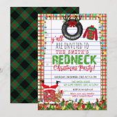 Funny Ugly Sweater Redneck Kerstparty Kaart (Voorkant / Achterkant)