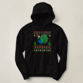 Funny Ugly Sweater Xmas Animals Kerstmis Hoodie (Design voorkant)