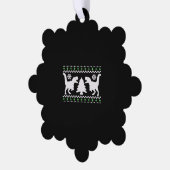 Funny Ugly T REX Kerstmis Ornament Kaart (Links)