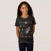 Funny Ugly Xmas Sweater Animals Lights Kerstmis R T-shirt (Voorkant volledig)