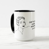 Funny Uh-huh, Huh-uh Court Reporter Coffee en Tea Mok (Voorkant links)