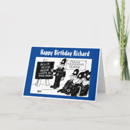 Funny UK Police Training School Greetday Birthday Kaart