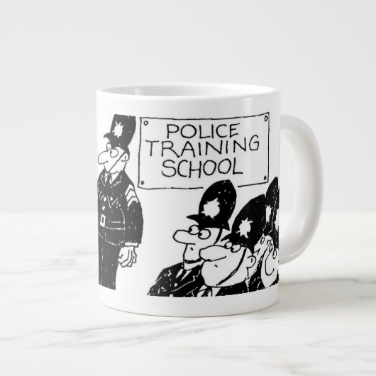 Funny UK Police Training School Grote Koffiekop (Voorkant rechts)