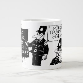 Funny UK Police Training School Grote Koffiekop
