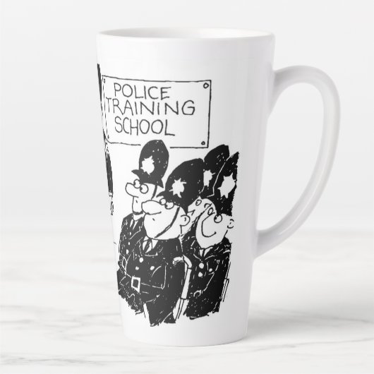 Funny UK Police Training School Latte Mok (Rechts)
