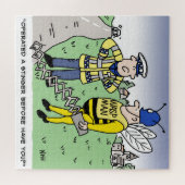 Funny UK Traffic Police Cartoon Legpuzzel (Horizontaal)