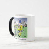 Funny UK Traffic Police Cartoon Magische Mok (Voorkant links)