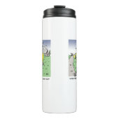 Funny UK Traffic Police Cartoon Thermosbeker (Voorkant)