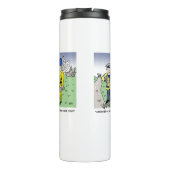 Funny UK Traffic Police Cartoon Thermosbeker (Achterkant)