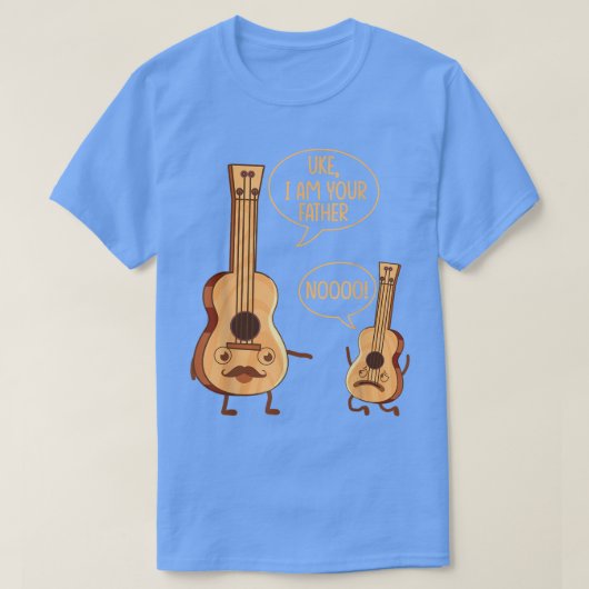 Funny Uke Ik ben je vader Ukulele Guitar Music Pl T-shirt (Design voorkant)