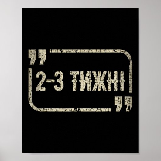 Funny Ukrainian Meme Support Ukraine I Stand With Poster (Voorkant)