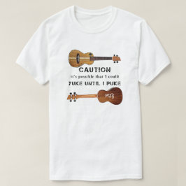Funny Ukulele Attach tot ik T-Shirt ga zetten