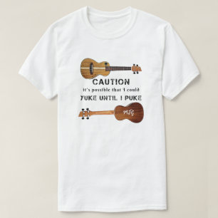 Funny Ukulele Attach tot ik T-Shirt ga zetten