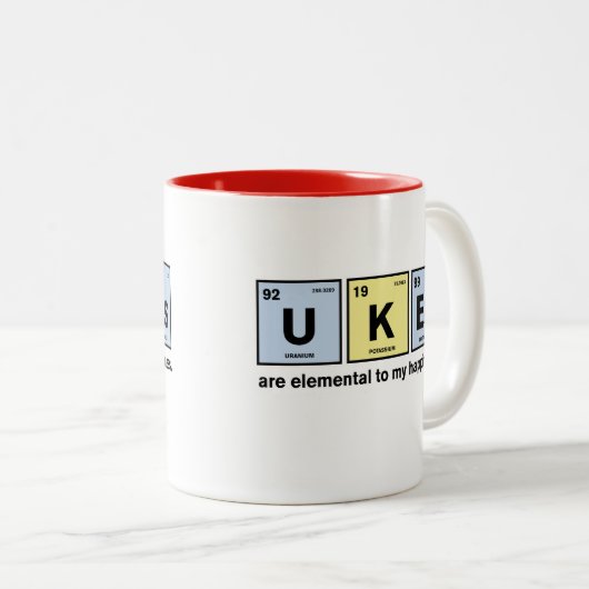 Funny Ukulele en Science Mok (Voorkant rechts)