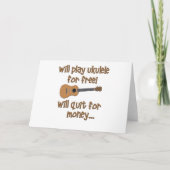 Funny Ukulele Kaart (Voorkant)