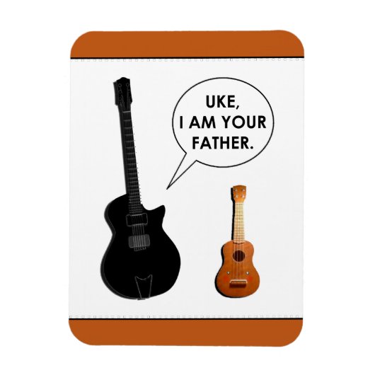 Funny Ukulele Magneet (Verticaal)
