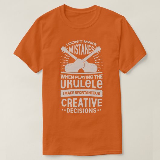 Funny Ukulele Player Gift T-shirt (Design voorkant)