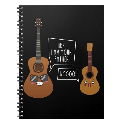 Funny Ukulele Player Guitar Music Humor Notitieboek (Voorkant)