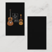 Funny Ukulele Player Guitar Music Humor Visitekaartje (Voorkant / Achterkant)
