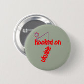Funny Ukulele Ronde Button 5,7 Cm (Voorkant /achterkant)