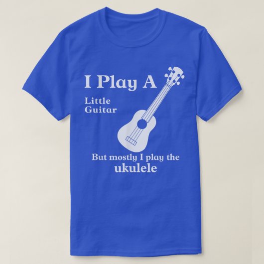 Funny Ukulele Tshirts Musician Little Guitar 940 (Design voorkant)